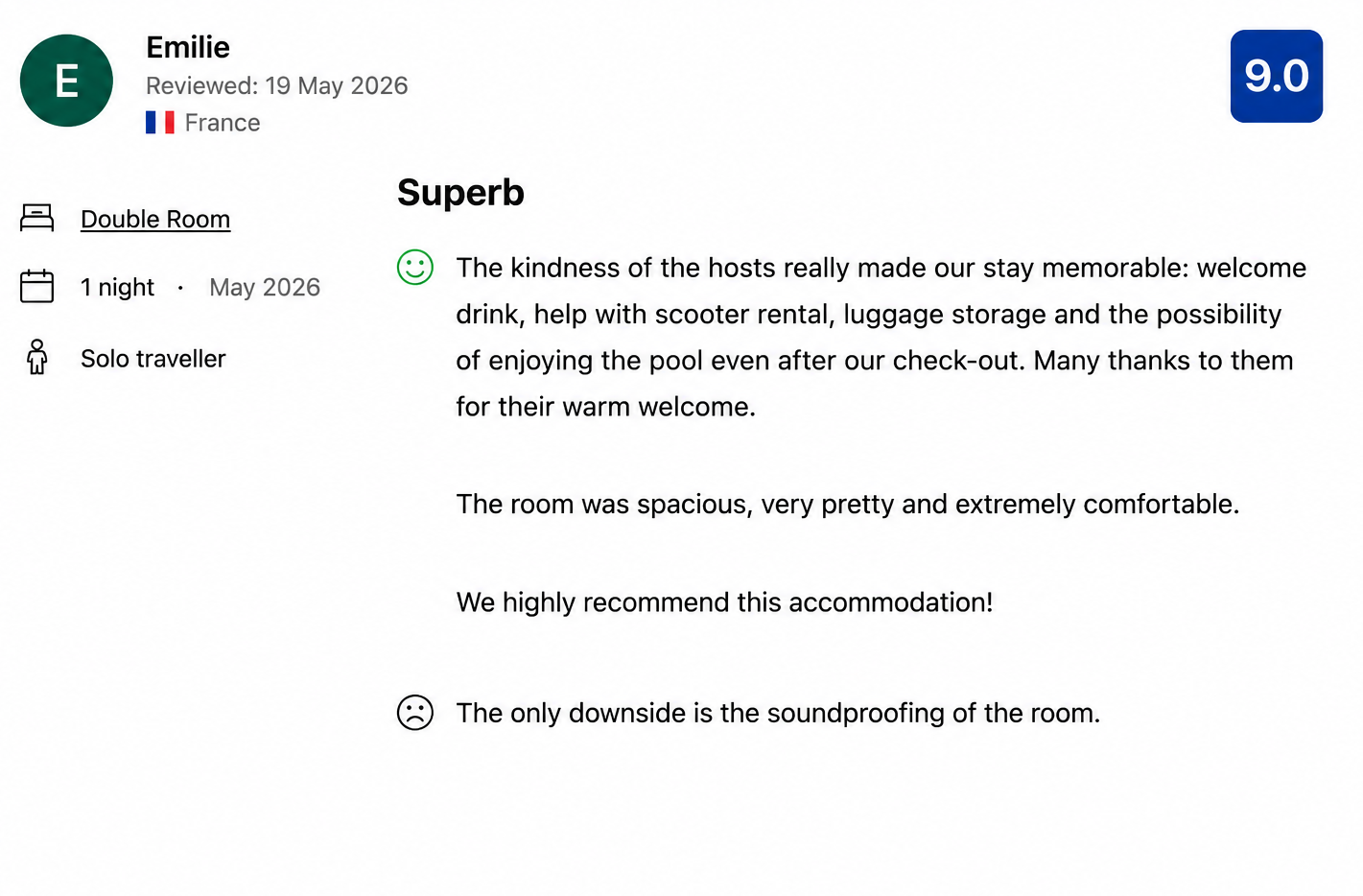 Guest review