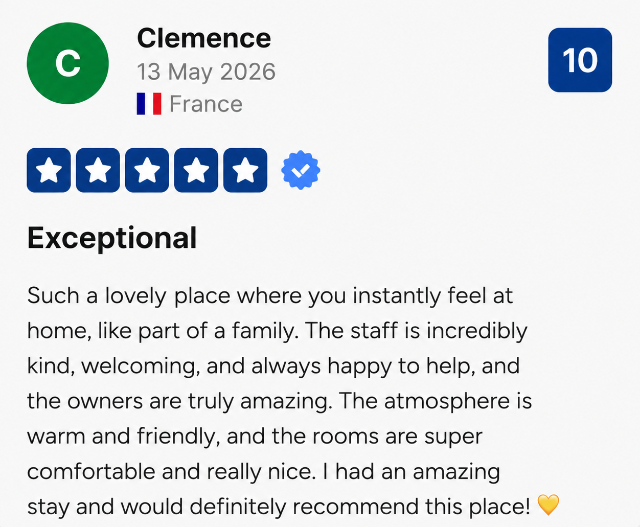 Guest review